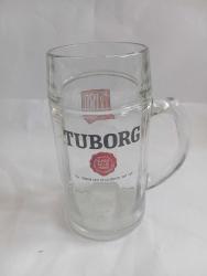 1 litre kulplu Tuborg bira bardak