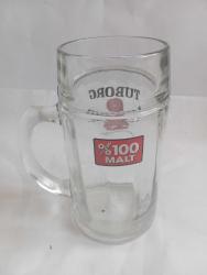 1 litre kulplu Tuborg bira bardak