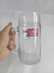 1 litre kulplu Tuborg bira bardak
