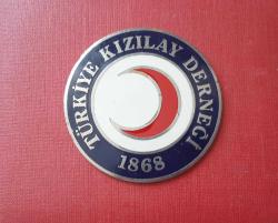ESKİ - TÜRKİYE KIZILAY DERNEĞİ PLAKET BOY - ROZETİ - MADALYA 7.5 CM C1469