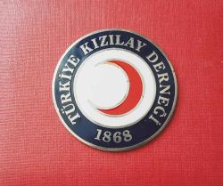 ESKİ - TÜRKİYE KIZILAY DERNEĞİ PLAKET BOY - ROZETİ - MADALYA 7.5 CM C1469