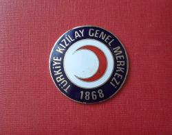 ESKİ - TÜRKİYE KIZILAY GENEL MERKEZİ PLAKET BOY - ROZETİ - MADALYA C1473