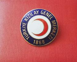 ESKİ - TÜRKİYE KIZILAY GENEL MERKEZİ PLAKET BOY - ROZETİ - MADALYA C1476