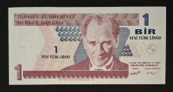8. Emisyon 1 YTL A01 ÇİL KAĞIT PARA (Seri Başı)