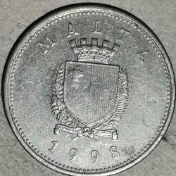 MALTA  1998   10  CENT