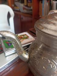 El işçiliği Bakır Çaydanlık  yükseklik 15 cm