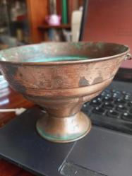 Minyatür bakır mangal el yapımı 10x13