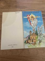 Yılbaşı temalı Rumca yazılı   Kartpostal 15x8 ebatında