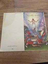 Yılbaşı temalı Rumca yazılı   Kartpostal 15x8 ebatında