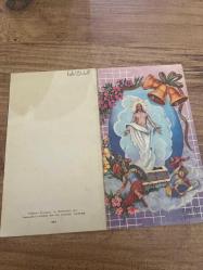 Yılbaşı temalı Rumca yazılı   Kartpostal 15x8 ebatında