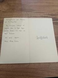 Yılbaşı temalı Rumca yazılı   Kartpostal 15x8 ebatında