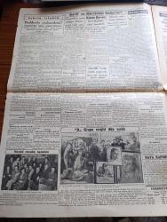 Cumhuriyet Gazetesi - 4 Şubat 1940 - Perde Arkasında Yazan Yunus Nadi Başmakale - Balkanlılar Kati Bitarat Kalacaklar - Yugoslav Kralı Prens Pol Vekilimiz Şükrü Saraçoğlunu Kabul Etti Fotoğraf - Doktor Mehmet Ali'yi Öldüren Ebe Naciye 6 Seneye Mahkum Oldu - Fin Ordusunun Zaferi Fotoğraf - D Grubu Sergisi Açıldı Fotoğraf - 900,000 Liralık Asfalt Yapılacak - Rektör Cemil Bilsel'in Çayları - Müstakil Ressamlar Toplandılar Fotoğraf - Milli Şef İsmet İnönü Küçük Bir Ameliyat Geçirdi - Büyük Türk Şairi Yunus Emre Kimdir Yazan Raif Yelkenci Yazı Dizisi - Alman Tayyarelerinden Bir Çoğu Düşürüldü -  Bahar Yağmuru Filmi Melek Sinemasında - Otel Emperyal Bugün Lale Sinemasında - Amerikalı Artist Robert Montgomery Avrupa'ya Geldi - Pazardan Pazara Yazan Server Bedi - Bugün Galatasaray Beşiktaş Takımları Karşılaşıyor - İstanbul Lisesi Şişli Terakki Maçından Bir Enstantane - Haftalık Radyo Programı - Voleybol Maçları - Hamiyet Yüceses Beler Oteli Salonlarında - General Electric Radyoları - Arlon