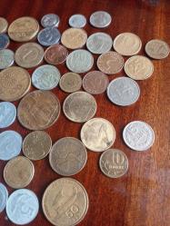 51 adet yabancı madeni para lotu
