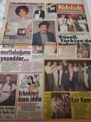 KELEBEK-HÜRRİYETİN OKUYUCULARINA ARMAĞANDIR -27 Şubat 1985-yılın altın sanatçıları- inşaat mühendisi Erdoğan berker-altın kelebek-türk sanat müziği-samime sanay-erkekleri üzerine iddia-almanya'nın Düsseldorf kenti-güzeli Türkiye'de bulun-faruk tınaz-altın plak-esir kampı-biraz da eğlence-ali Poyrazoğlu-hadi çaman-Amerika yale üniversitesi-vurun kahpeye-Halide Edip adıvar-fatma girik-memduh ün-muhteşem demirağ-salih kırmızı-nevin aypar-ahmet evin tan-sırrı elitaş-gani turanlı-safa Önal-Mesut çakarlı-Zeki alpan-süheyl eğriboz-yener çakmak-aşk yuvası huzur yuvası oldu-belediye başkanının mutluluk jesti-kapalı bucağı belediye başkanı-püf noktası-yumurtalı köfte-günlük falınız-günlük dalga-dudak boyamak bir sanattır-saten ipek'e fiyat farkı ile galip-keşke atlet olsaydım-fosforlu cevriye-hümeyra-ahmet mekin-toto Karaca