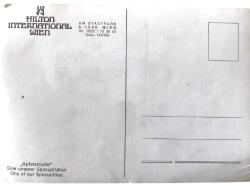 Hilton International Wien - Eski kartpostal