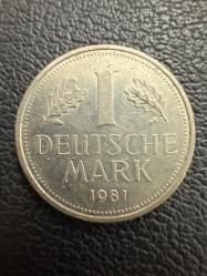 Almanya 1 Mark 1981 J