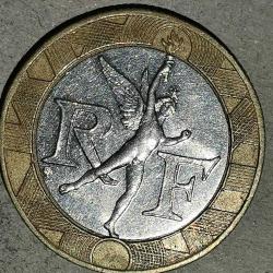 FRANSA 1989  10 FRANK