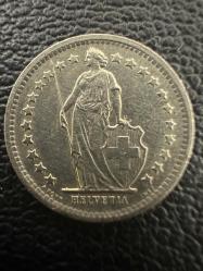 İsviçre 1/2 Frank 1969