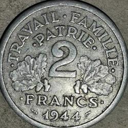 FRANSA 1944   2 FRANK