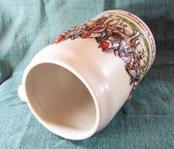 VİNTaGe ALMAN KaBaRTMa RESİMLİ SeRaMiK BİRA BARDAĞI.....Tankart