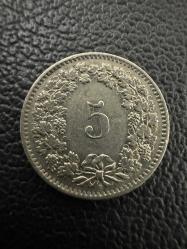 İsviçre 5 Rappen, 1962