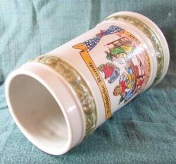 VİNTaGe ALMAN BoYaMa RESİMLİ SeRaMiK BİRA BARDAĞI.....Tankart