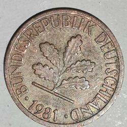 ALMANYA 1981 D 1 PFENNIG