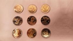 PADİŞAHLAR SERİSİ 1TL İLK 9 PADİŞAH.ÇİL VE KULLANILMAMIŞTIR