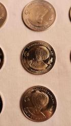 PADİŞAHLAR SERİSİ 1TL İLK 9 PADİŞAH.ÇİL VE KULLANILMAMIŞTIR