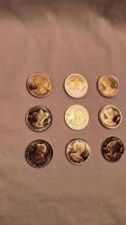 PADİŞAHLAR SERİSİ 1TL İLK 9 PADİŞAH.ÇİL VE KULLANILMAMIŞTIR