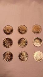 PADİŞAHLAR SERİSİ 1TL İLK 9 PADİŞAH.ÇİL VE KULLANILMAMIŞTIR