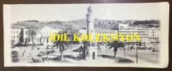 İZMİR ŞEHRİMİZİN ESKİ DÖNEMLERİNDE ÇEKİLMİŞ 5 FARKLI MANZARA FOTOĞRAFI 5 'Lİ SET HALİNDE - DÖNEMİNDEN 2. BASIM, 48 x 19 cm EBADINDA, BÜYÜK BOY - KONAK MEYDANI, GÖZTEPE KOYU, CUMHURİYET MEYDANI ATATÜRK BÜSTÜ, KONAK MEYDANI TARİHİ SAAT KULESİ, KARŞIYAKA SAHİLİ