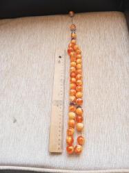 58 cm boyunda imame 17 cm habbe büyüklüğü  1,8 cm sduvar dekorluk  tesbih