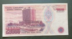 7 Emisyon B 10 Seri 20 Bin Lira Çil altı