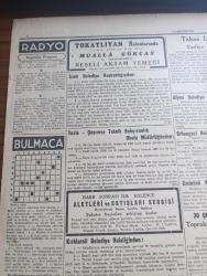 Cumhuriyet Gazetesi - 5 Şubat 1946 - İngilizin Dedikleri Yazan Nadir Nadi Başmakale - Güvenlik Konseyinde Dünkü Fırtına - Yunan Meselesi Etrafında Yapılan Münakaşalar Tam Yedi Saat Sürdü - Vichinsky Ve Bevin Dün Neler Söylediler - İtalyan Hükümetinin Müttefiklere Notası - Bir Kısa Seyahatin Notları Yazan Doğan Nadi - Cemal Nadir Karikatür - Güzel Sanatların Yayılma Ve Gelişmesi - Atom Bombasına Kurban Olacak Harp Gemileri - Şüpheli Zafer Lale Ve Ar Sinemasında - Aşk Ve Vazife Pek Yakında Elhamra Sinemasında - Belediye Sarayı Türk Mimarlarına Yaptırılacak - Amerikan Filmleri Ve Yerli Fimler - Miskinler Tekkesi Yazan Reşat Nuri Güntekin Yazı Dizisi - Güzeller Dikkat Edin Yazan Burhan Felek - Mareşal Stalin'in Telgrafı - Mualla Gökçay Tokatlıyan Salonlarında - Yeni Bar Beyoğlu İstiklal Caddesi - Bugünkü Radyo Programı - İstanbul Belediyesi Şehir Tiyatroları Dram Kısmında Cyrano De Bergerac