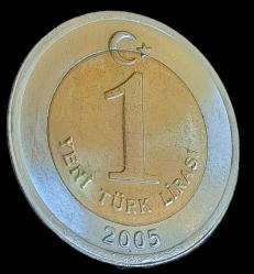 2005 1 Yeni Lira Çil