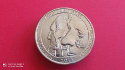 USA; 2013 - P - QUARTER DOLLAR : RUSHMOR DAĞI ULUSAL ANIT BÖLGESİ