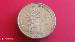 USA QUARTER DOLLAR 2013 - P -FORT MCHENRY ULUSAL ANIT BÖLGESİ