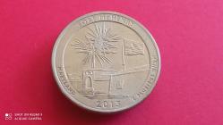 USA QUARTER DOLLAR 2013 - P -FORT MCHENRY ULUSAL ANIT BÖLGESİ