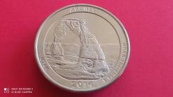USA; QUARTER DOLLAR 2014 - P - ARCHES ULUSAL PARKI
