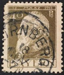 +++ ALMANYA BAYERN PRENS REGENT LUITPOLD 1911 40P - DAMGALI