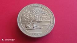 USA; 2014-D QUARTER DOLLAR; BÜYÜK KUM TEPELERİ ULUSAL PARKI VE KORUMA ALANI