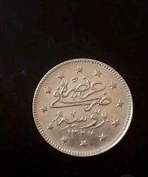 BURSA 2 KURUŞ,   SULTAN MEHMED REŞAD SEYEHAT PARASI, GÜMÜŞ 2 KURUŞ NADİR.1327/1911