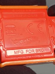 Hot Wheels Mattel MFG For BKC Burger King 2022 Diecast Araba - Plastik