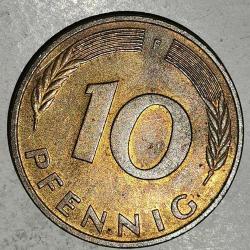 ALMANYA 1976 F  10 PFENNIG