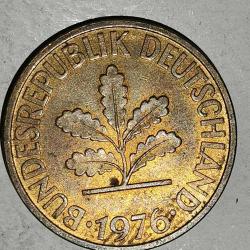 ALMANYA 1976 F  10 PFENNIG