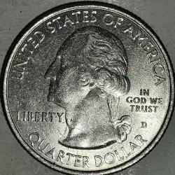 AMERİKA 2017 D  25 CENT  ÇEYREK DOLAR  HATIRA OZARK RIVERWAYS