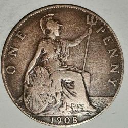 İNGİLTERE 1908   1 PENNY