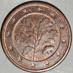 ALMANYA 2002 D  5 EUROCENT