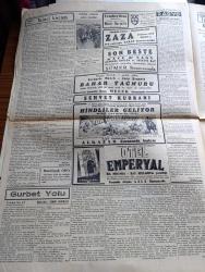 Cumhuriyet Gazetesi - 29 İkincikanun (Ocak) 1940 - Bitarafların İttifakı Yazan Yunus Nadi Başmakale - Milli Felaketimiz Karşısında İngiltere'nin Uzattığı Dost Eli - Balkan Antantı Konseyinin Toplanacağı Belgrad'dan Bir Manzara - İngiliz Askerleri Garp Cephesinde Radyo Dinliyorlar - Fenerbahçe Vefa Maçı Fotoğraf - Milli Şef İsmet İnönü'nün Memleket Seyahati - Roma imparatorluğunun Tarihi Hazineleri - Askerlik Bahisleri Yazan Abidin Daver - Maarif Vekili Hasan Ali Yücel Geliyor -  Zaza Filmi Pek Yakında Saray Sinemasında - Hindliler Geliyor Alkazar Sinemasında - İsa Miranda Ray Milland'ın Yarattığı Otel Emperyal Perşembe Akşamı Lale Sinemasında - Hungarya 8 Şişli 1 - Beşiktaş 4 Süleymaniye 1 - Galatasaray 6 Topkapı 0 - Çocuk Köşesi - General Weygand Şerefine Verilen Ziyafet -- Burla Biraderler - Singer Saat - Milli Piyango - Dolmabahçe Stadyumu İnşaatı